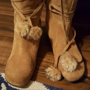 🌺Knee Length Lorenzetti Suede Moccasin Boots